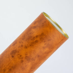 Cylindrical packaging: Leather covering Cylindrical packaging: Leather covering