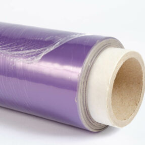 Stretch film on cardboard core