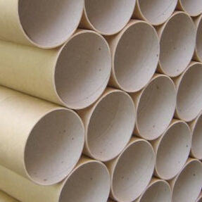 White inner cardboard tubes